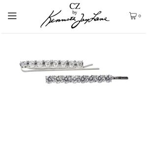 Kenneth Jay Lane CZ Hair Pins NEW
